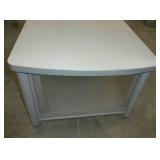 2 monitor stands and monitors