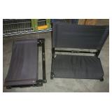 Two stadium seats with backrest