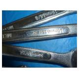 Group of SAE and MM wrenches