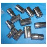 Group of misc wrenches and a new set of craftsman metric 1/2 in sockets