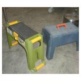 Garden and tool seats and waste basket