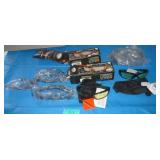 9 pair of safety glasses