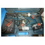 Bosch 18v drill with 2 batteries and charger