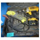 Ryobi DS1200 corded tool and 12v Dewalt drill