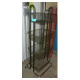 4 level crafting storage cart on wheels