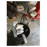 Full set of golf clubs and bag in good condition