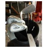 Full set of golf clubs and bag in good condition