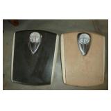 TWO vintage bathroom scales 250 lbs