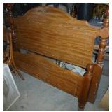 Queen size headboard, footboard and rails