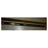 4 fishing poles - Vintage St Croix extending fiberglass, new Evercast 6ft 8-15lbs, ice fishing rod, Top only of a Night Stick