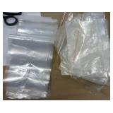 Lot of clear bags for ebay, garage sale, flea market sellers all sizes