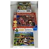 Massive Lot of 300 Piece Puzzles - Lot 2 - Includes 30 Puzzles