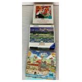 Massive Lot of 300 Piece Puzzles - Lot 2 - Includes 30 Puzzles
