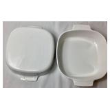 Vintage Corning Ware - 4 Piece Set Spice of Life Casserole Dishes 1 Qt, 2 Qt, 2 Qt, and 10" x 10" x 2" - 4 Dishes, 3 Lids