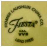 Vintage Fiesta in Yellow - Homer Laughlin China Company -  Includes 4- 6" Bowls , 2-8" Serving Bowls, 13" Tray, 6 - 5.5" Bowls, 9 - Dessert Bowls