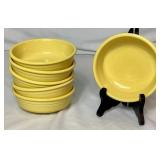 Vintage Fiesta in Yellow - Homer Laughlin China Company -  Includes 4- 6" Bowls , 2-8" Serving Bowls, 13" Tray, 6 - 5.5" Bowls, 9 - Dessert Bowls