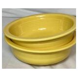 Vintage Fiesta in Yellow - Homer Laughlin China Company -  Includes 4- 6" Bowls , 2-8" Serving Bowls, 13" Tray, 6 - 5.5" Bowls, 9 - Dessert Bowls