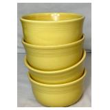 Vintage Fiesta in Yellow - Homer Laughlin China Company -  Includes 4- 6" Bowls , 2-8" Serving Bowls, 13" Tray, 6 - 5.5" Bowls, 9 - Dessert Bowls