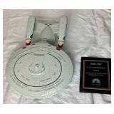 Star Trek Bundle- Includes USS Enterprise Model, Magellan Radio/ Alarm Clock, and Collection of Books