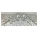 Vintage Rock Sharpe Glassware-  12 Water Goblets, 2 Wine Goblets, and 4 Cordial Glasses