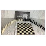 Vintage 1962 Conqueror Sculpted Chess Set by Ganine