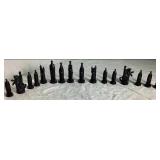 Vintage 1962 Conqueror Sculpted Chess Set by Ganine