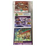 Massive Lot of 300 Piece Puzzles - Lot 1 - Includes 35 Puzzles