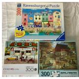 Massive Lot of 300 Piece Puzzles - Lot 1 - Includes 35 Puzzles
