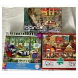 Massive Lot of 300 Piece Puzzles - Lot 1 - Includes 35 Puzzles