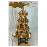 Vintage Christmas Pyramid 24"H