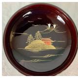 Vintage 9 Piece Japanese Aizu Laquerware Salad Bowl Set