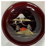 Vintage 9 Piece Japanese Aizu Laquerware Salad Bowl Set