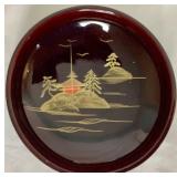 Vintage 9 Piece Japanese Aizu Laquerware Salad Bowl Set