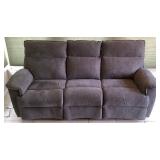 Gray Fabric LazyBoy Electric Recliner with Adjustable Headrest and Lombar Support - Has Removeable Remote