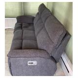 Gray Fabric LazyBoy Electric Recliner with Adjustable Headrest and Lombar Support - Has Removeable Remote