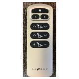 Gray Fabric LazyBoy Electric Recliner with Adjustable Headrest and Lombar Support - Has Removeable Remote