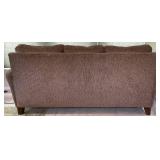 Tan Fabric Couch -(Match Set to Lot 34) -  Like New Condition - 37"H x 38"D x 79"W