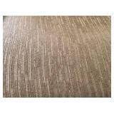 Tan Fabric Armchair with Matching Ottoman