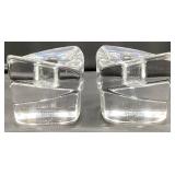 Pair of Signed Orefors Candle Holders - Made in Sweden