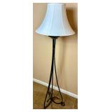 Wrought Iron Rowe Pottery Workshops Floor Lamp and End Table