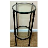 Wrought Iron Rowe Pottery Workshops Floor Lamp and End Table