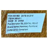 Hammary Living Room Round Coffee Table 358-911 at Carol House Furniture