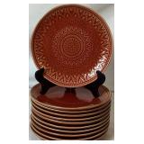 Aztec Rust Stoneware Dinnerware Set from Certified International