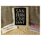 Straw Hat Bundle- Columbia - Size Large, San Francisco Hat - Size Medium, JHats - One size fits most, Vintage Straw Hat - 7 1/4, Trixie - No size
