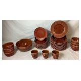 Aztec Rust Stoneware Dinnerware Set from Certified International