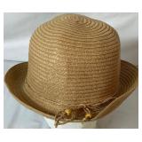 Straw Hat Bundle- Columbia - Size Large, San Francisco Hat - Size Medium, JHats - One size fits most, Vintage Straw Hat - 7 1/4, Trixie - No size