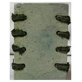 African Malachite Sculpture and Set of 6 Soapstone Coasters with Holder