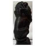 Bronze? St. Marks Winged Lion of Venice Statue and Chalkware Lion Figurine