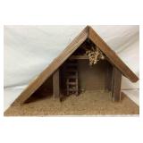 Vintage Nativty Scene Made in Italy for Gimbels - 12 figurines and Manager