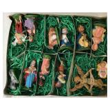 Vintage Nativty Scene Made in Italy for Gimbels - 12 figurines and Manager